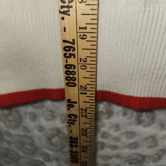 Style & CO 60's Style Striped Edge Retro Sweater MEDIUM - Picture 7 of 9